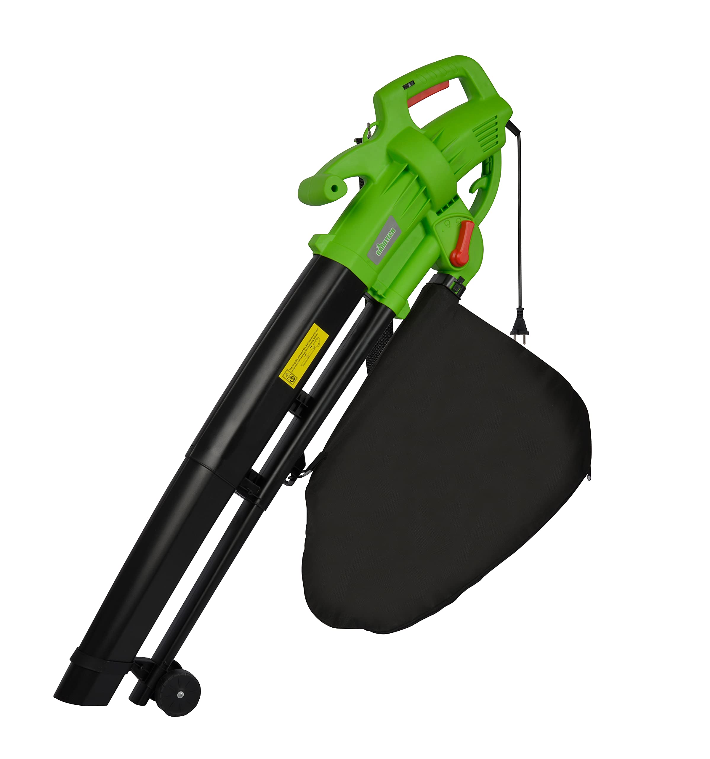 Aspirateur Souffleur Électrique 3 En 1 GARDTECH - 270 Km/h, Sac 35L, Broyage 10:1 - Parfait Pour Jardin Et Cour