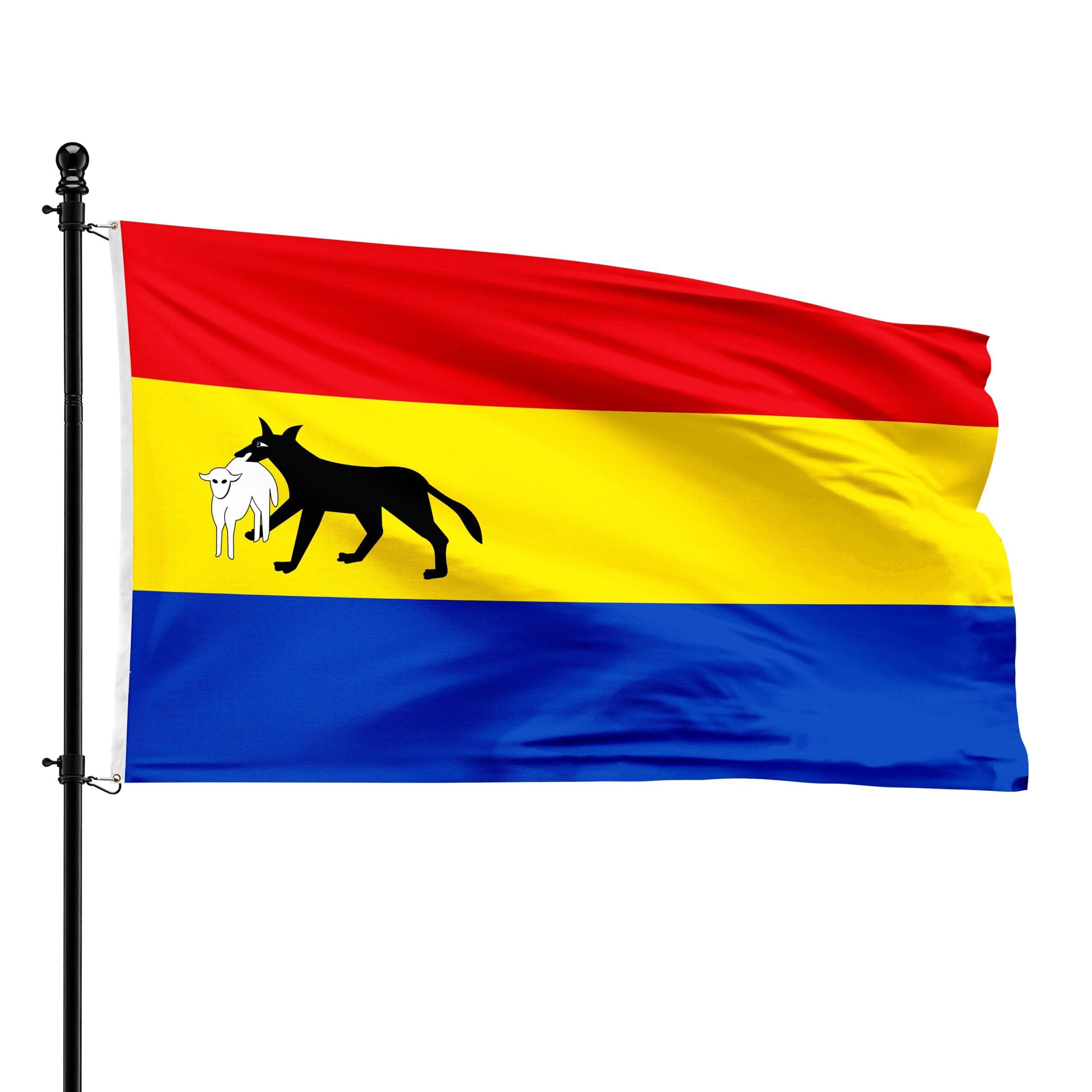 Bandera de Meise de 90 x 150 cm oficial del municipio belga