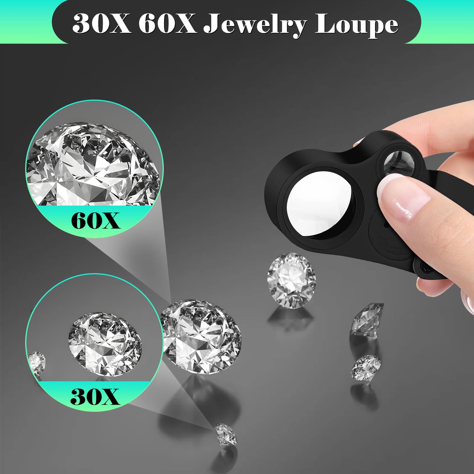 Lente D'ingrandimento Da Gioielliere 1 Pz - Lente D'ingrandimento 30x 21mm Per Gioielli Antichi - Lente D'ingrandimento Portatile 30x | Leroy Merlin