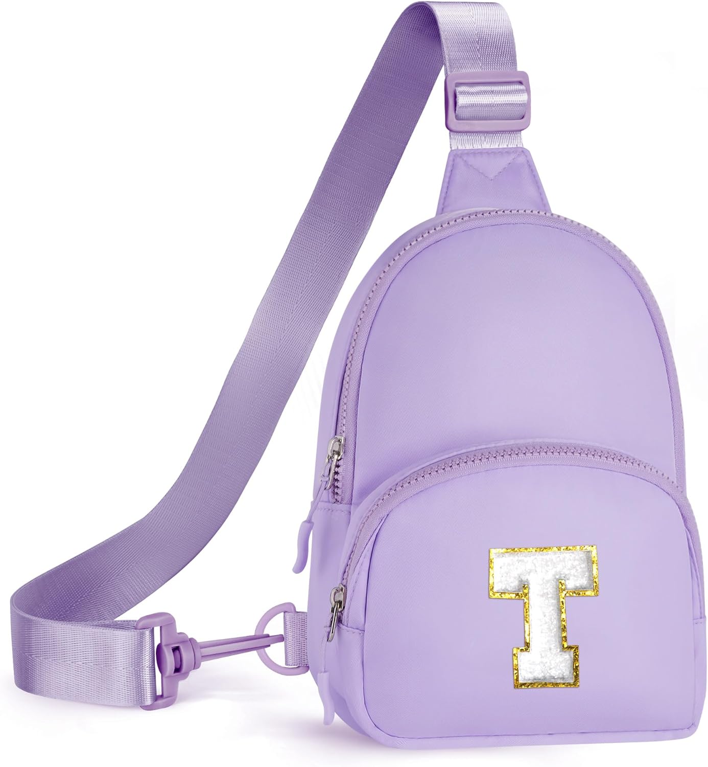 YOOLIFE Small Sling Bag - Birthday Gifts for 9 10 11 12 13 14 15 16 Year Old Girls, Birthday Gifts for Girl Daughter Sister, Initial Cross Body Purses for Girls Sling Bag for Teens (Purple T)