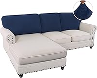 Vista 160 de H.VERSAILTEX 2025 New Sectional Couch Covers 8 Pieces Stretch Sofa Covers for Sectional Sofa Set Separate L Shaped Couch Cover for Both Left/Right