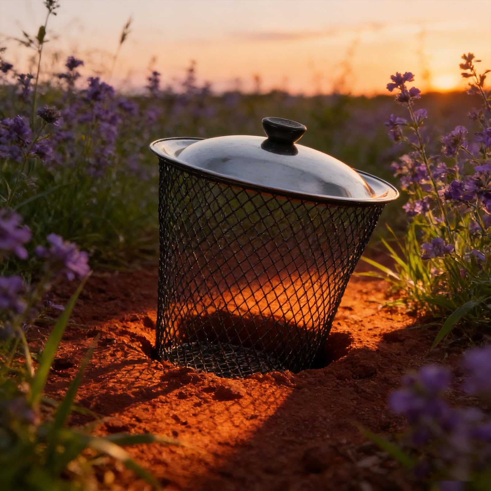 Toyvian 2 Compostadores de Lombrices Metálicos con Tapa para Jardín y Exteriores, Cubo de Basura con Orificios Diseñados y Flujo de Aire Óptimo para Compostaje
