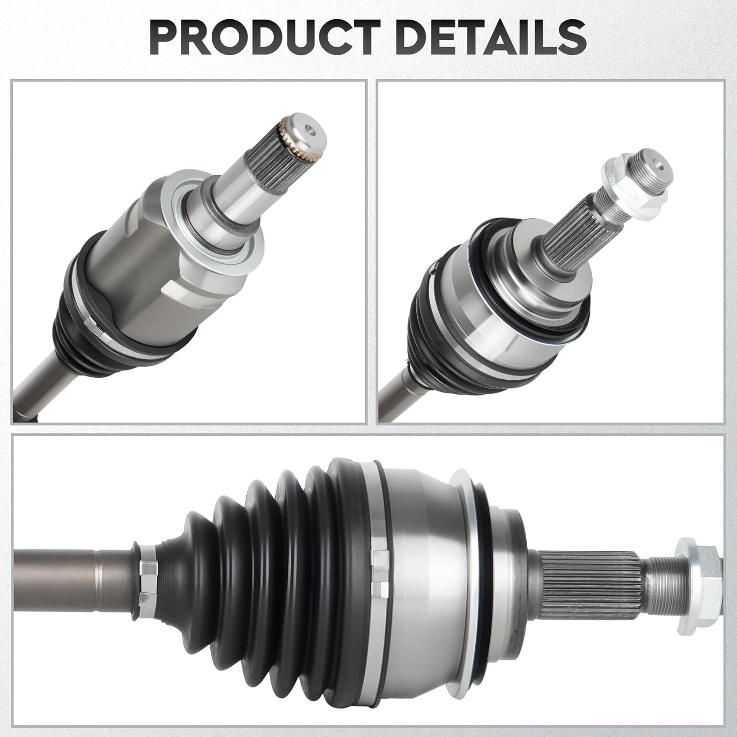 NEW Front Left or Right CV Axle Shaft Assembly fits for Toyota 4Runner 2003-2022 4.0L 4.7L, for Tacoma 2005-2020 2.7L 3.5L 4.0L, for FJ Cruiser 07-14, for Lexus GX460 10-22&GX470 03-09, for 66-5235