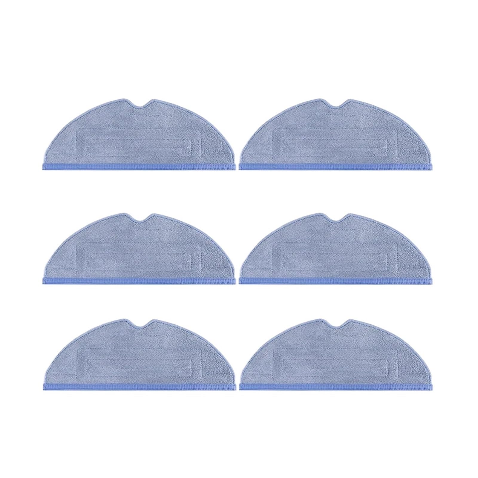 SLAQEYDJS Replacement Mop Cloths Compatible With Roborock T7S, T7S Plus, S7, S7 MaxV Plus Robotic Vacuum Cleaner(6pcs)