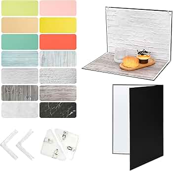 背表紙　商品撮影 Amazon | ohbien 撮影用背景シート 背景紙＋反射板 セット 42x29cm 7