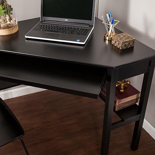 Miniatura 7 de SEI Furniture Bandeja de teclado deslizante para computadora que ahorra espacio, color negro