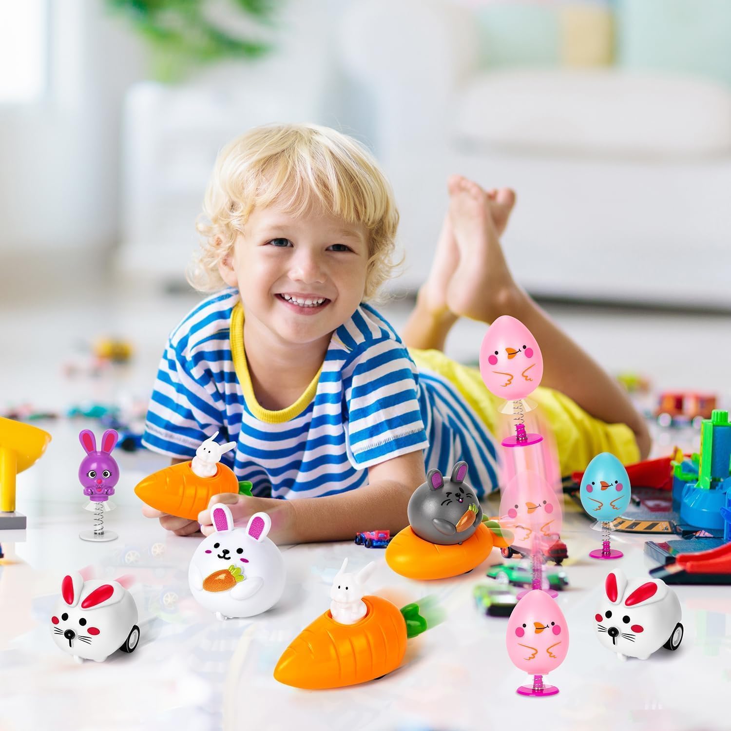 Ostergeschenke Kinder, 22x Ostern Aufziehbare Hasen mit Karotte Set, Räder Ostern, Ostern Geschenke Kinder, Osterdeko, Kleine Geschenke zu Ostern Kinder, Ostergeschenke Kinder 1 2 3 4 5 6 Jahre