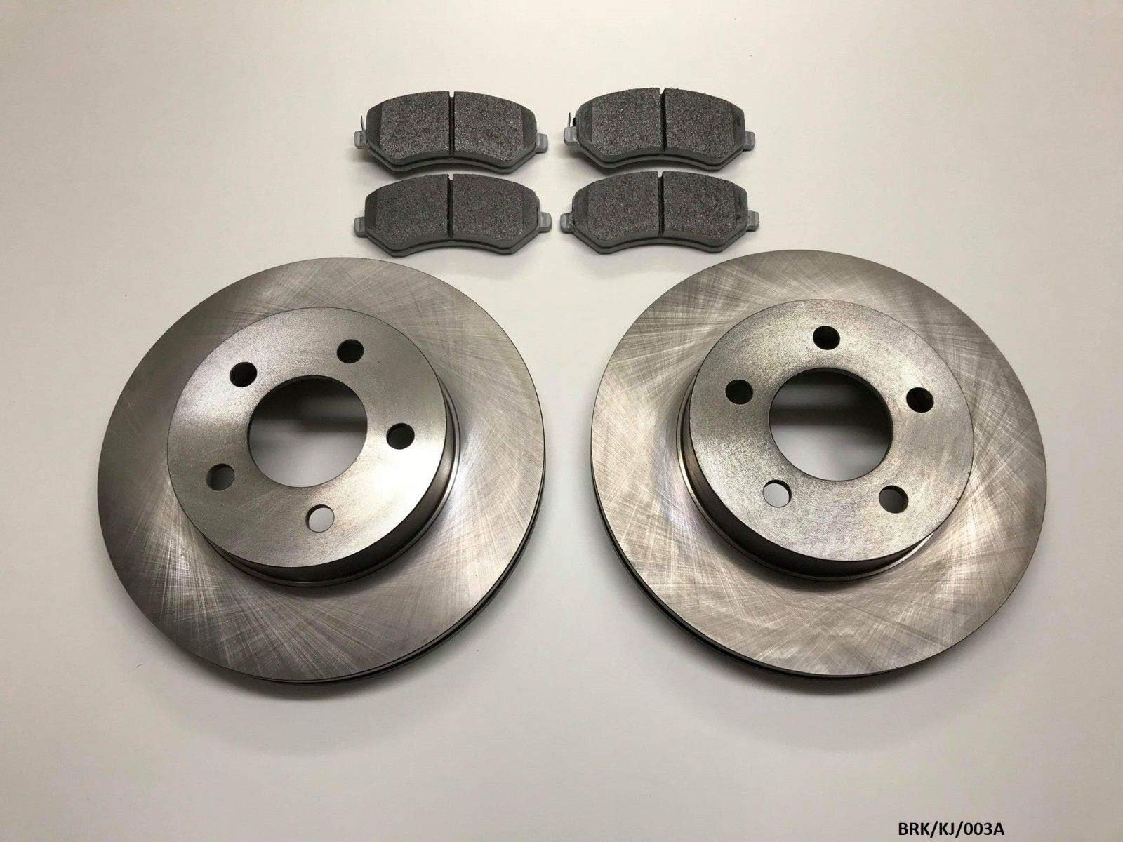 ALPHA BRAKES NTY 2 x Front Brake Disc & Brake Pads SET Cherokee (Liberty) KJ 2002-2007