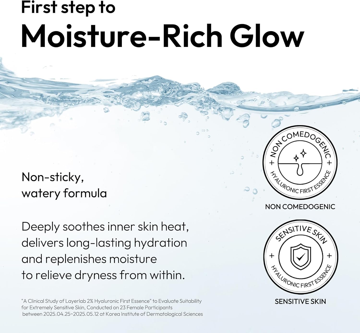 LAYERLAB Hyaluronic First Essence with PDRN & Peptides | Korean Skin Booster to Hydrate, Amplify Skincare Routine | 2% Triple Hyaluronic Acid Prep Essence for Face | 3.38 fl. oz. - Image 4