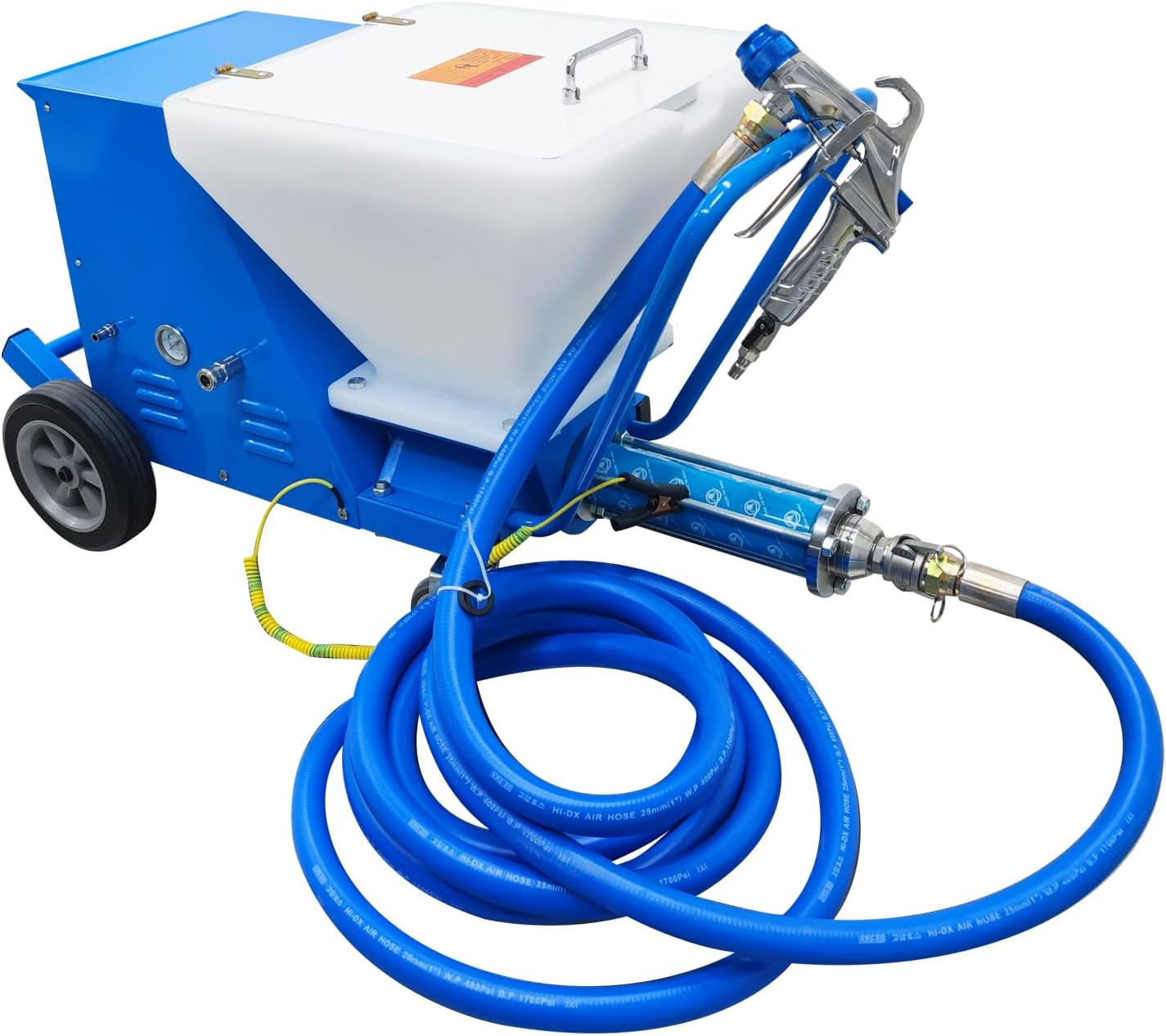 INTSUPERMAI T8 Putty Cement Grouting Spraying Machine Multifunctional Mortar Spraying Machine Sand Mortar Spraying Pump for Putty Real Stone Paint Stone Texture Paint 220V
