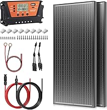 200 Watt Solar Panel Kit,12V/24V/100W*2 Monocrystalline PV Module,30A Ch...