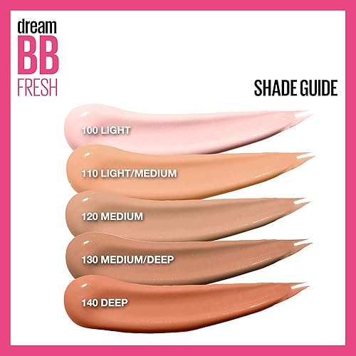 Vista 7 de Maybelline Dream Fresh Skin Hydrating BB cream, 8-in-1 Skin Perfecting Beauty Balm with Broad Spectrum SPF 30, Sheer Tint Coverage, Oil-Free, 100 LUZ