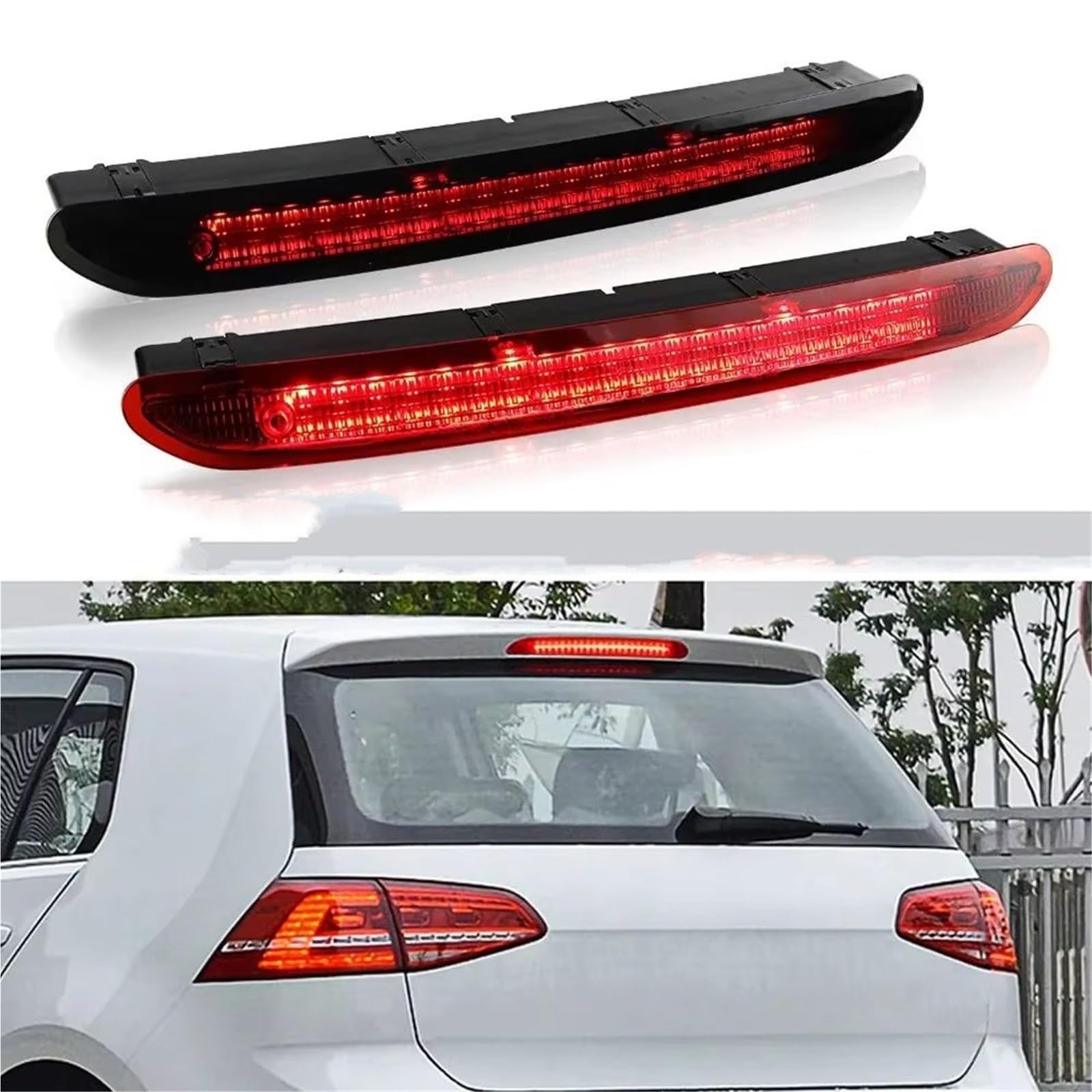 Compatible con VW para Golf Vi 2008 2009 2010 2011 2012 2013 1 Pieza Luces Traseras De Tercera Parada Luz De Freno Trasera CANbus OEM: 5G0945087B Stop Adicional