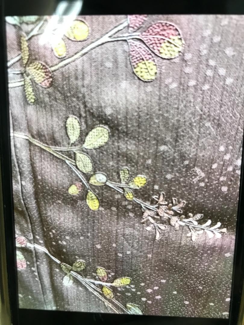 182 名古屋帯 帯 和紙 鳥 紬 おしゃれ きなり ベージュ 正絹 可愛い