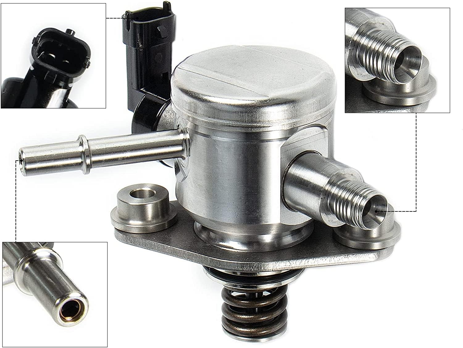 EP1028 2.4L High Pressure Fuel Pump Mechanical Compatible with 2010-2017 Buick Lacrosse, Regal, Varano, Chevy Captiva, Equinox, Impala, Malibu, Orlando, GMC Terrain, 12639694, HM10008
