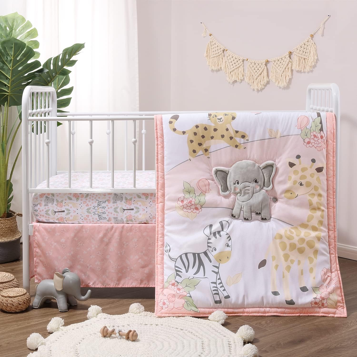 Little Bedding by NoJo Little Monkeys 3 Piece Porta Crib