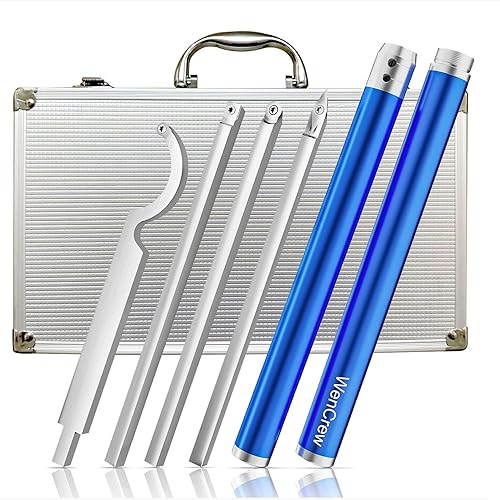 Juego de herramientas de torneado de madera con punta de carburo, herramientas de torno de carburo para torneado de madera, torno más áspero