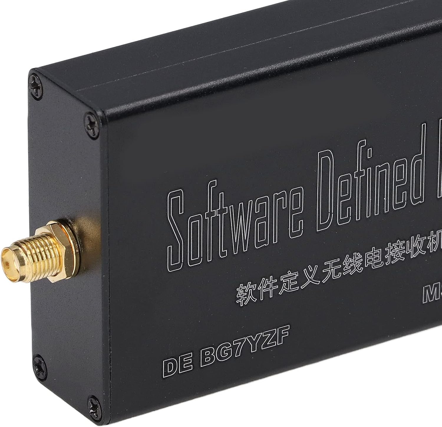 Close-up of the USB-C port on the SDR receiver
