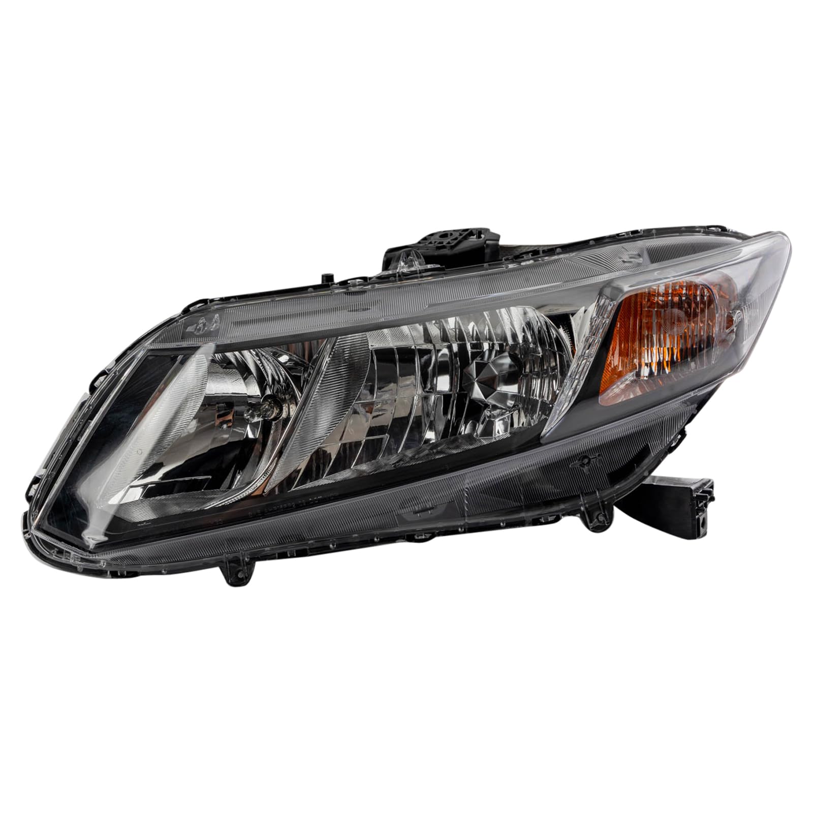 TRQ Driver Side Headlight Assembly Halogen Compatible with 2013-2015 Honda Accord HO2502150