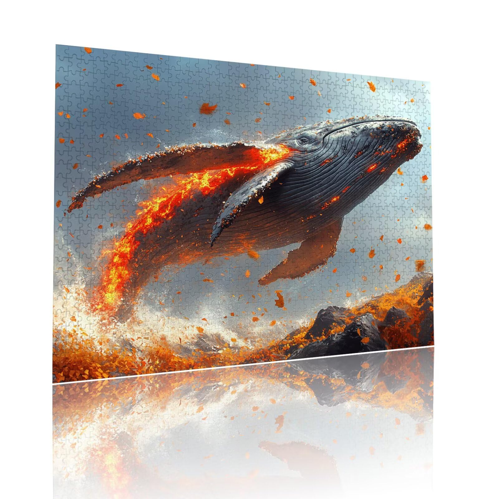 Puzzle Erwachsene 2000 Teile Wal Traum Educa Jigsaw für Kinder ab 8 Jahren Mädchen Jungen, Erwachsene Impossible Klassische Puzzles Schwer, Anspruchsvoll Spielspaß, Als Familienspiel 70x99cm t-382