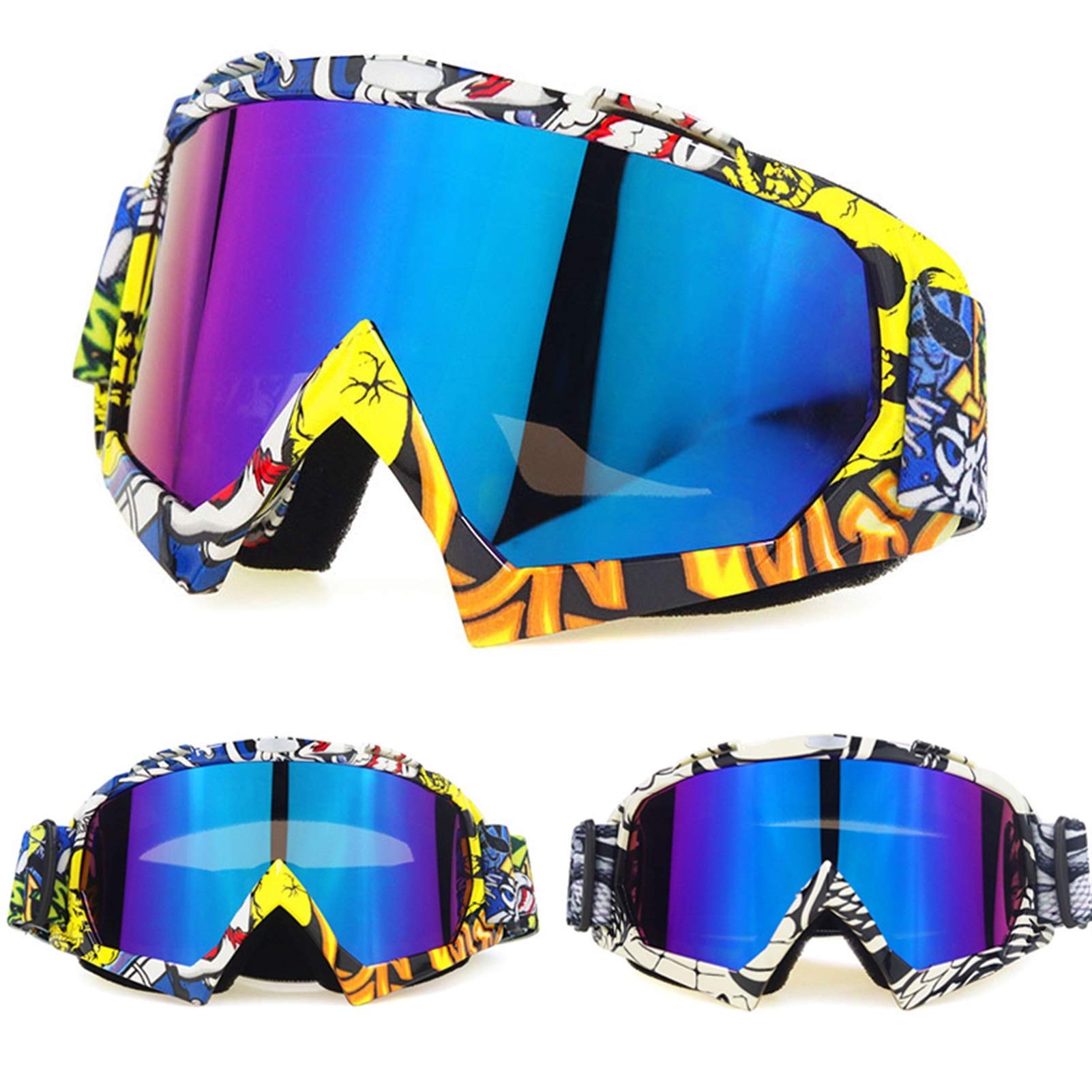 Masque - lunettes ski,lunettes de Snowboard pour homme,miroir de neige