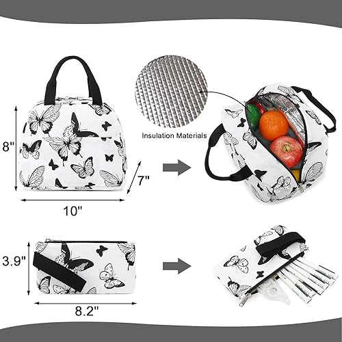 Miniatura 7 de LEDAOU Mochila para niñas, mochila escolar para niños, mochila para adolescentes, juego de mochila con bolsa de almuerzo y estuche para lápices