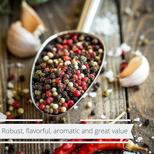 Miniatura 3 de Its Delish - Mezcla de pimienta entera de alta calidad, bolsa a granel de 5 libras, mezcla de pimienta negra, verde, blanca y rosa