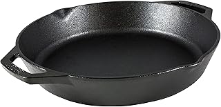 Pre-Seasoned Cast Iron Skillet for Indoor and Outdoor Use. Induction Frying Pan. Oven, Grill and Metal Utensil Safe Skillet Frying Pan with Dual Handles. Made in The USA. 30.5 cm/12 inch