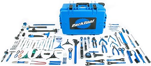 Park Tool BRK-1 Kit de balanceo grande para mecánicos de bicicletas móviles - Kit de herramientas de 100 piezas con caja de herramientas