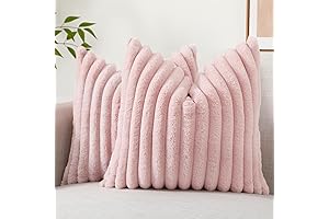 decorUhome White and Pink Throw Pillows: Indulge in Softness and Style