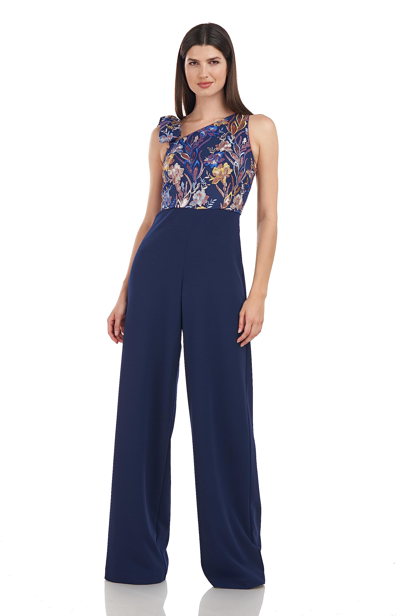 JS Collections Women's Nova Bow Palazzo Jumpsuit