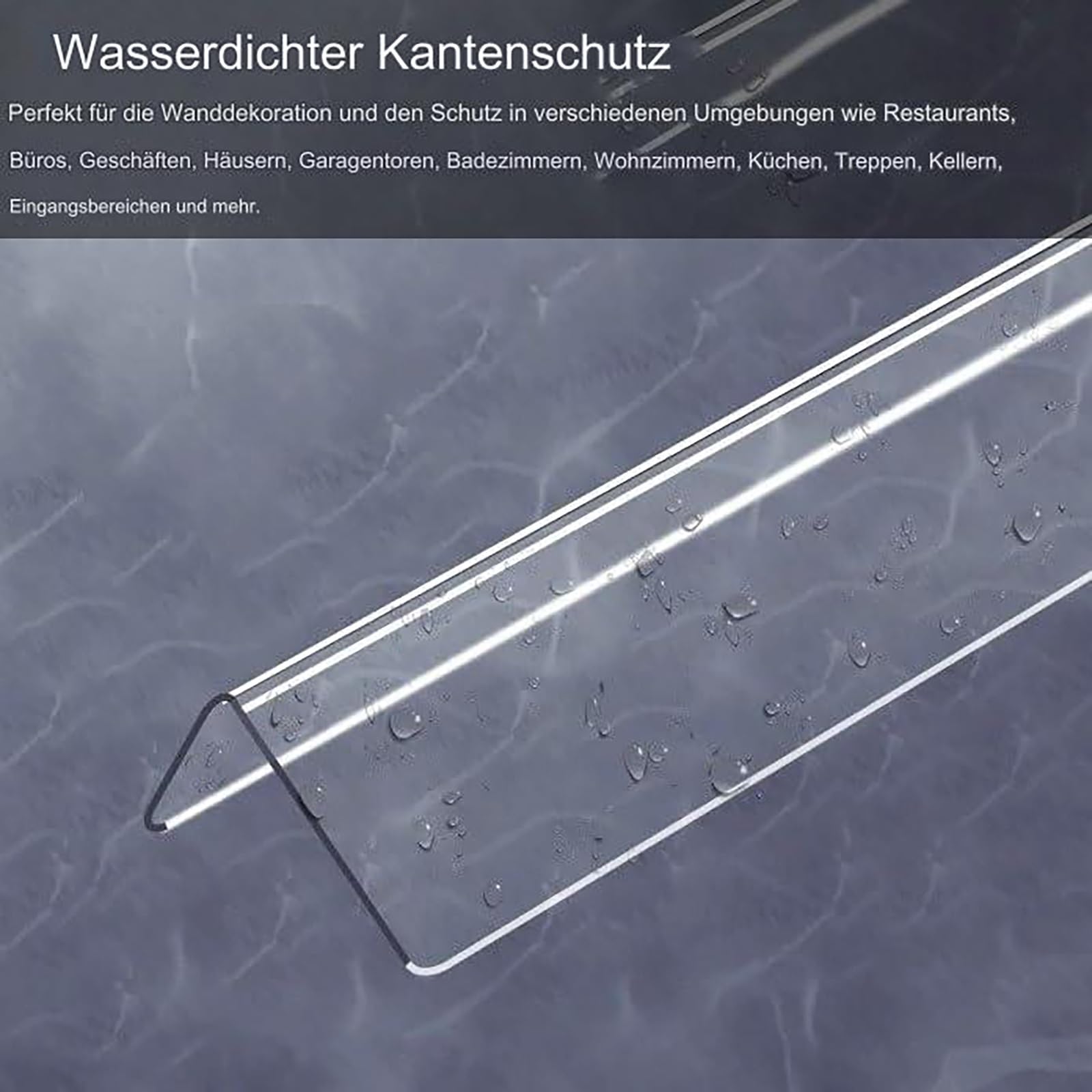 Perfil Angular 3 Piezas, Protectores De Esquinas Transparentes Autoadhesivos Para Muebles, Protección De Bordes Fácil Instalación, Protectores De Ángulos Para Pared, Seguridad Infantil(100cm/3