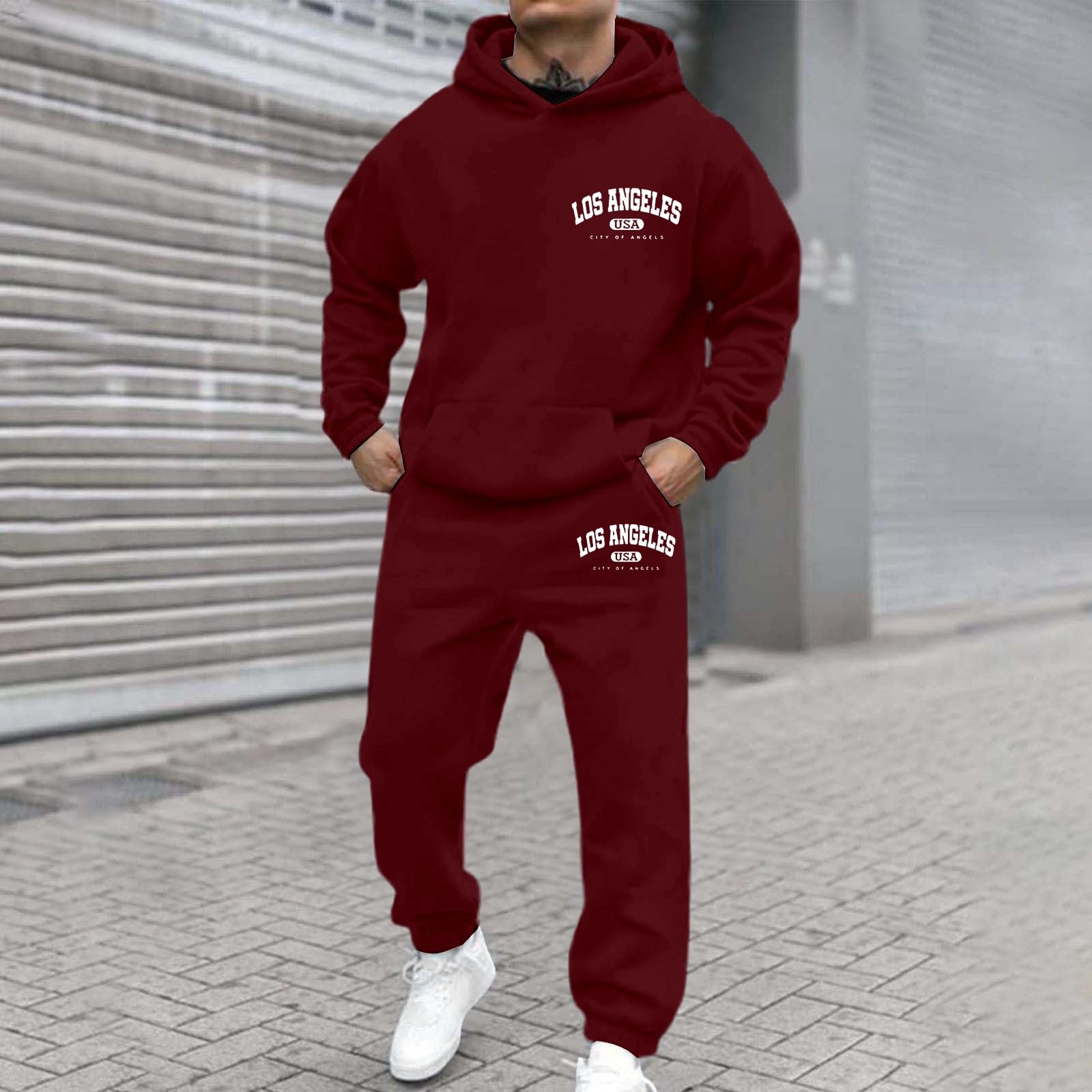 Tuta Uomo Completa Tuta Uomo Felpata Donna Sportiva Xl Jogging 4Xl Cotone Pile Da Palestra Completa Invernale Tute Da Ginnastica Donna Pail Invernale Felpata Running Con Cappuccio Calda Calcio Cotone