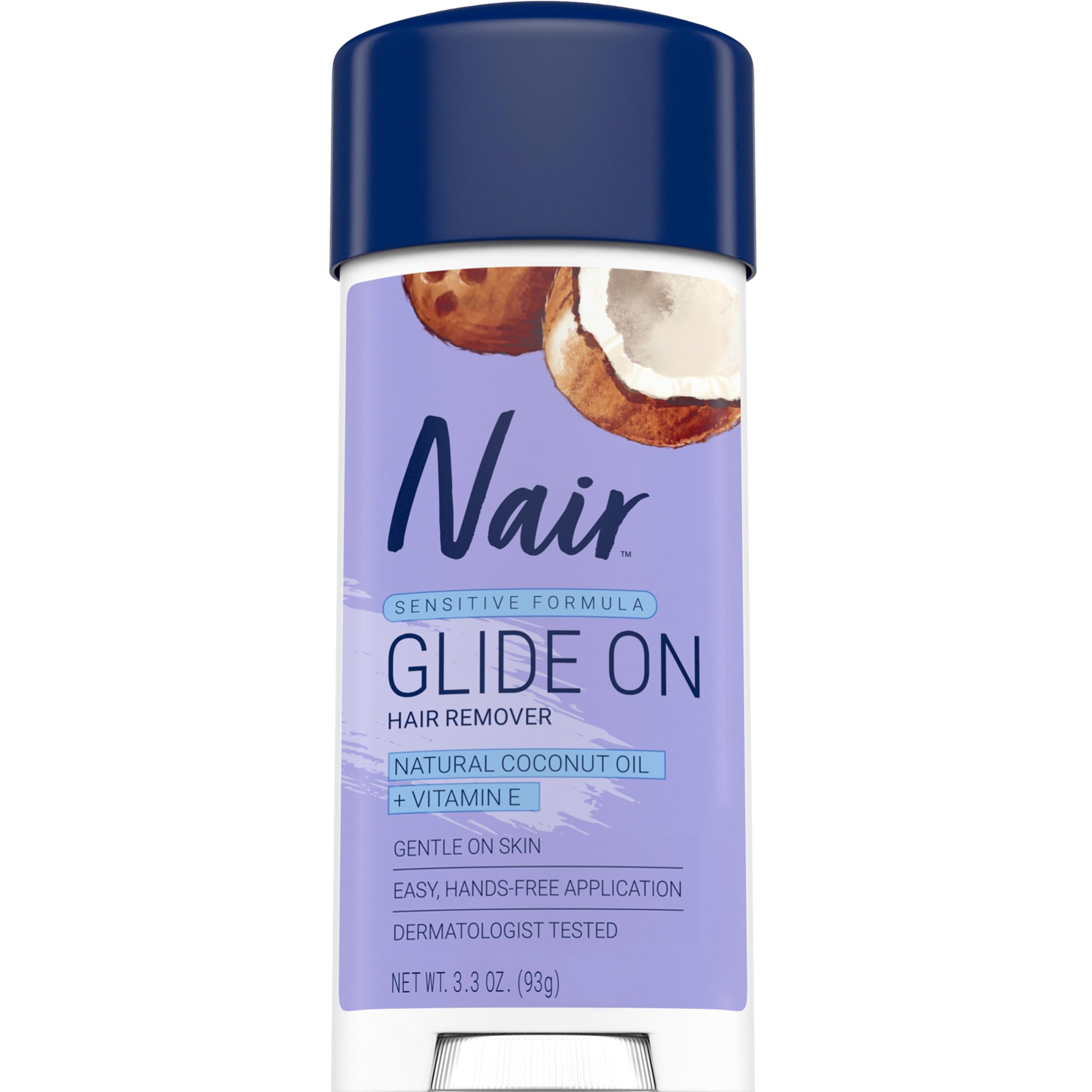 Hair Remover Sensitive Formula Glide On Depilatory Cream 3.3 oz