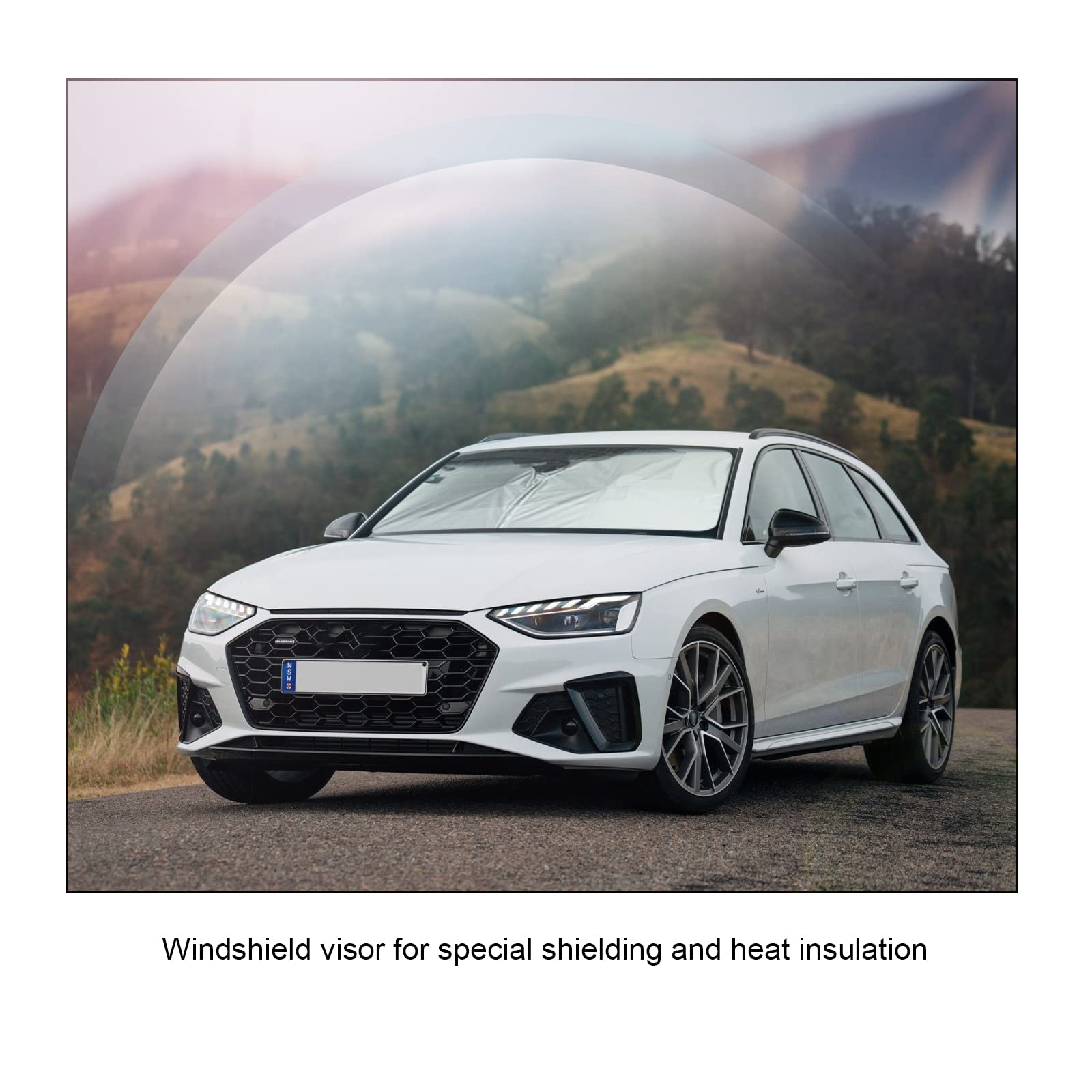 Pare-soleil Sur Mesure Pour Audi A4 / A5 B9 (2016-2022) & S/RS | Protection UV Et Chaleur Pare-brise