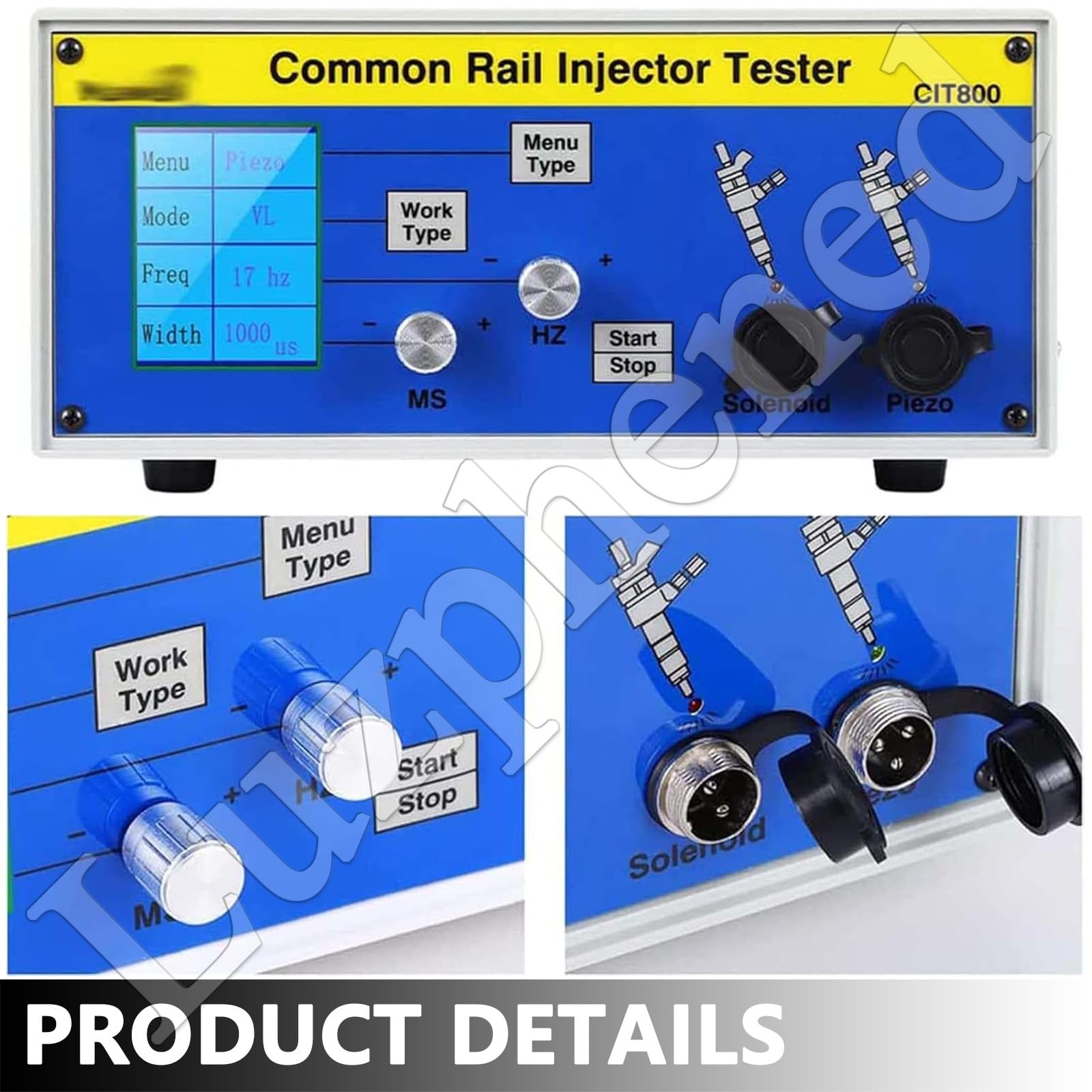 Tester Multifunzione per iniettore Diesel, Tester Iniettore Rampa Comune CR-C, Diesel Iniettore Ugello Tester Iniettore Tester, per Calibrare la Pressione Carburante, per S60h