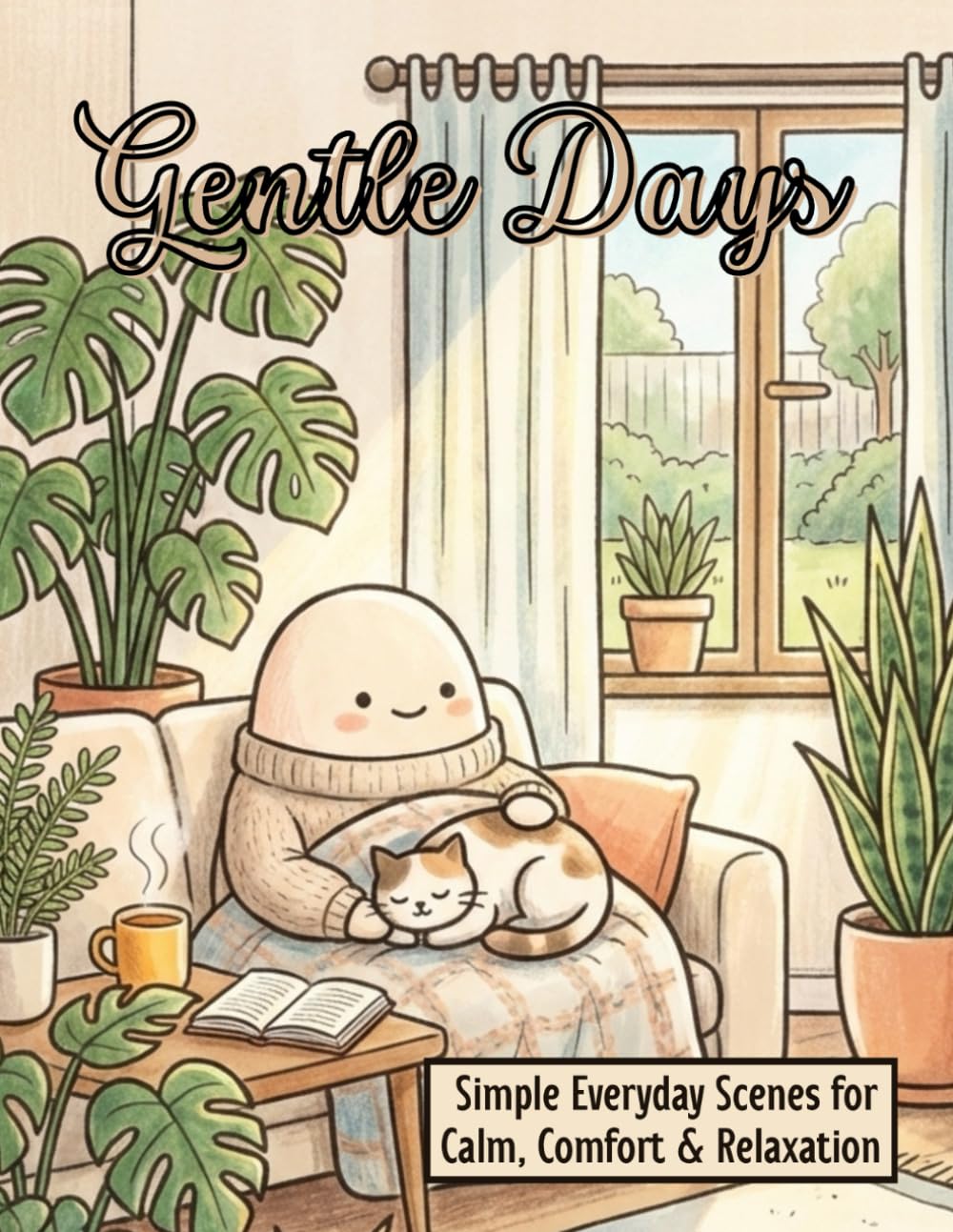 Gentle Days Coloring Book: Simple Everyday Scenes for Calm, Comfort & Relaxation