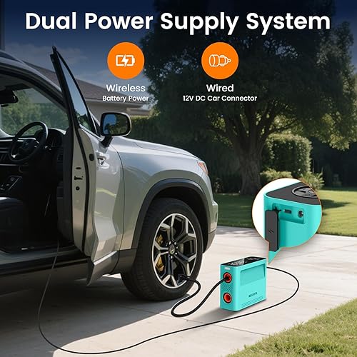 Miniatura 7 de Electric Paddle Board Pump 150PSI - 4X Faster SUP Pump, Auto Air Compressor for SUP, Car Tires, Bike, Ball, Kayak, Tent, Float (Portable &