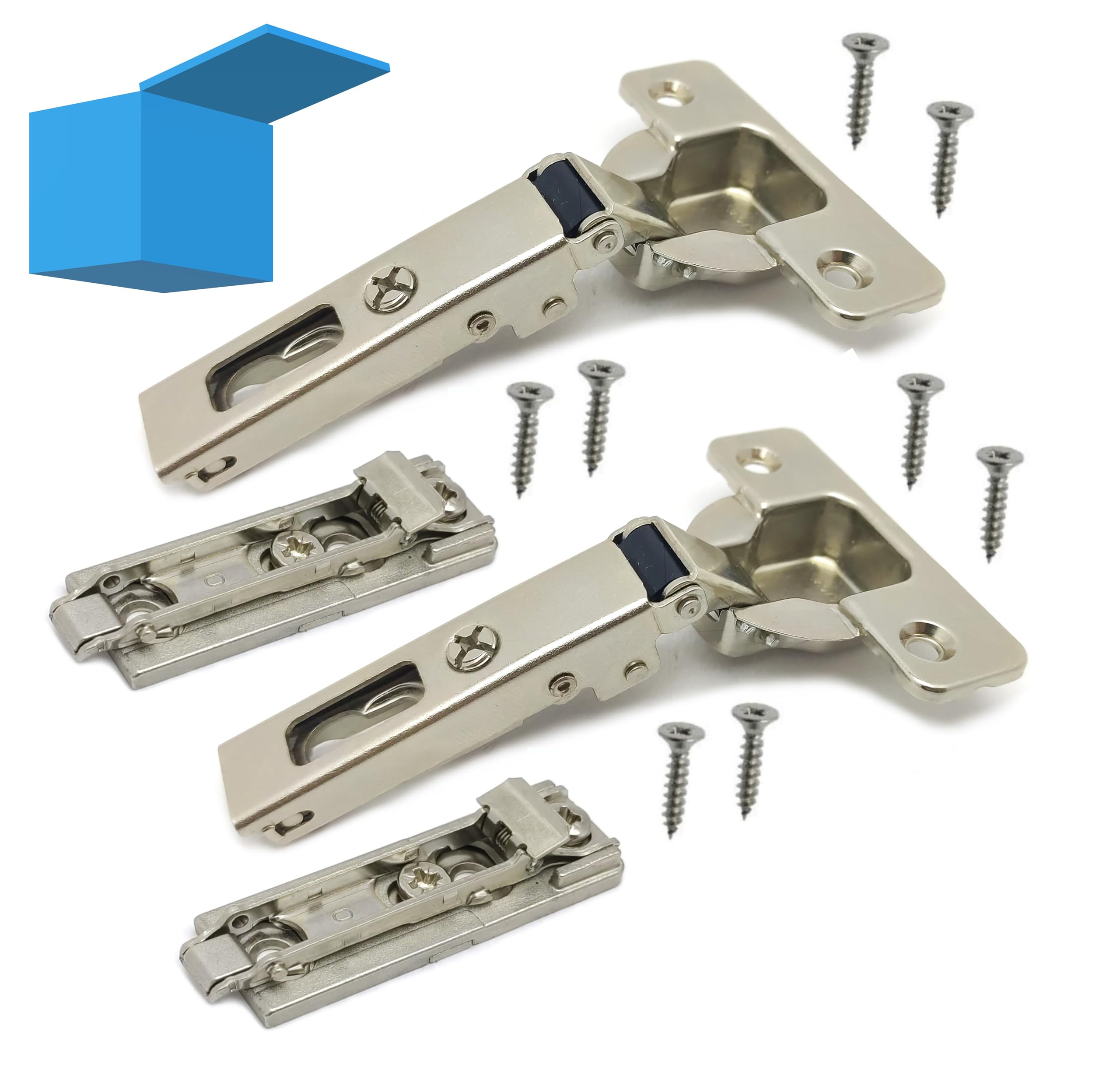 Cerniera Per Anta Filo Diritto Salice - Acciaio, Apertura 94°, Ø35mm, Collo Basso, Battuta 18mm - Foto 6