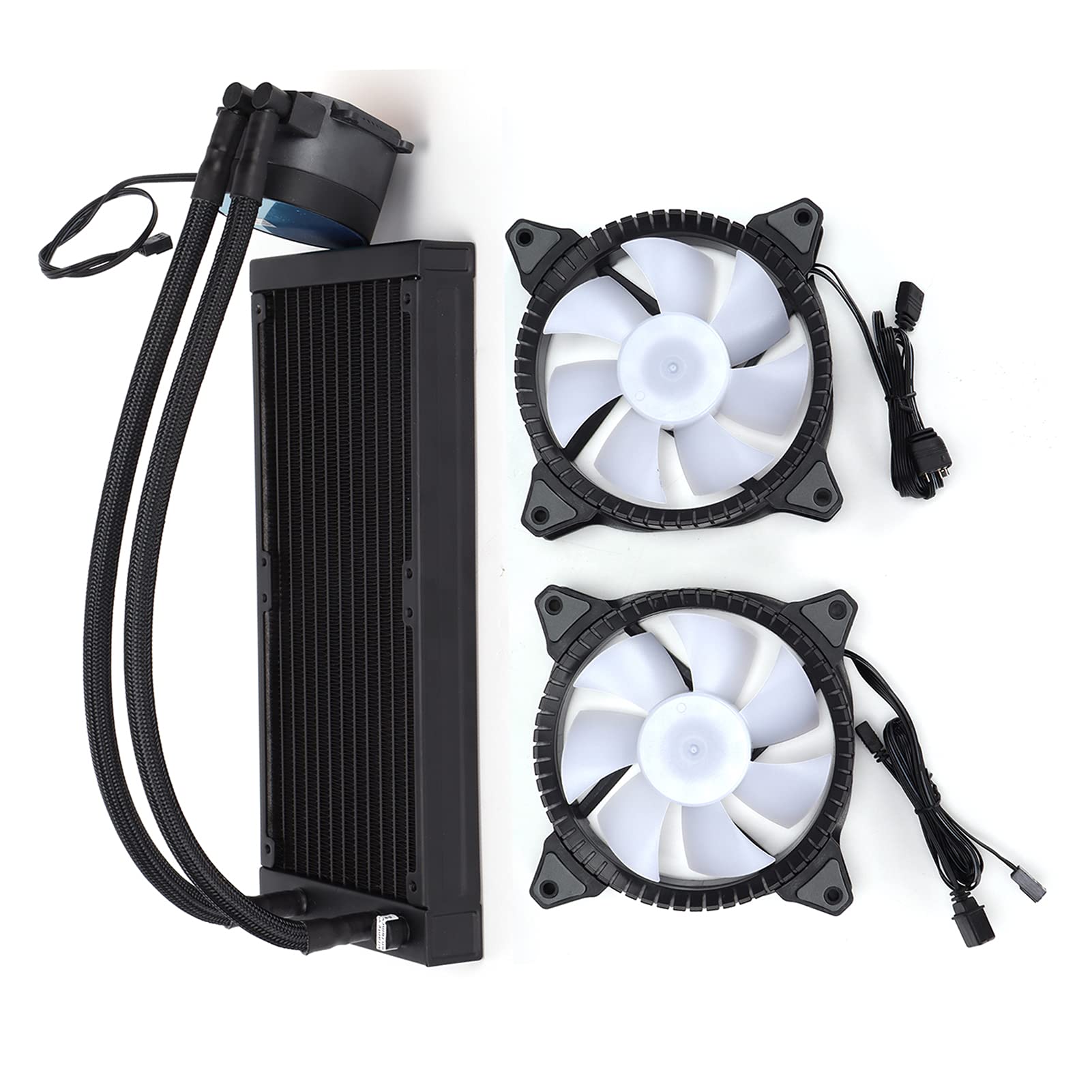 Enfriador de CPU Disipación de Calor Eficiente Radiador Refrigerado por Agua RGB de bajo Ruido para Entusiastas de las Computadoras y Jugadores