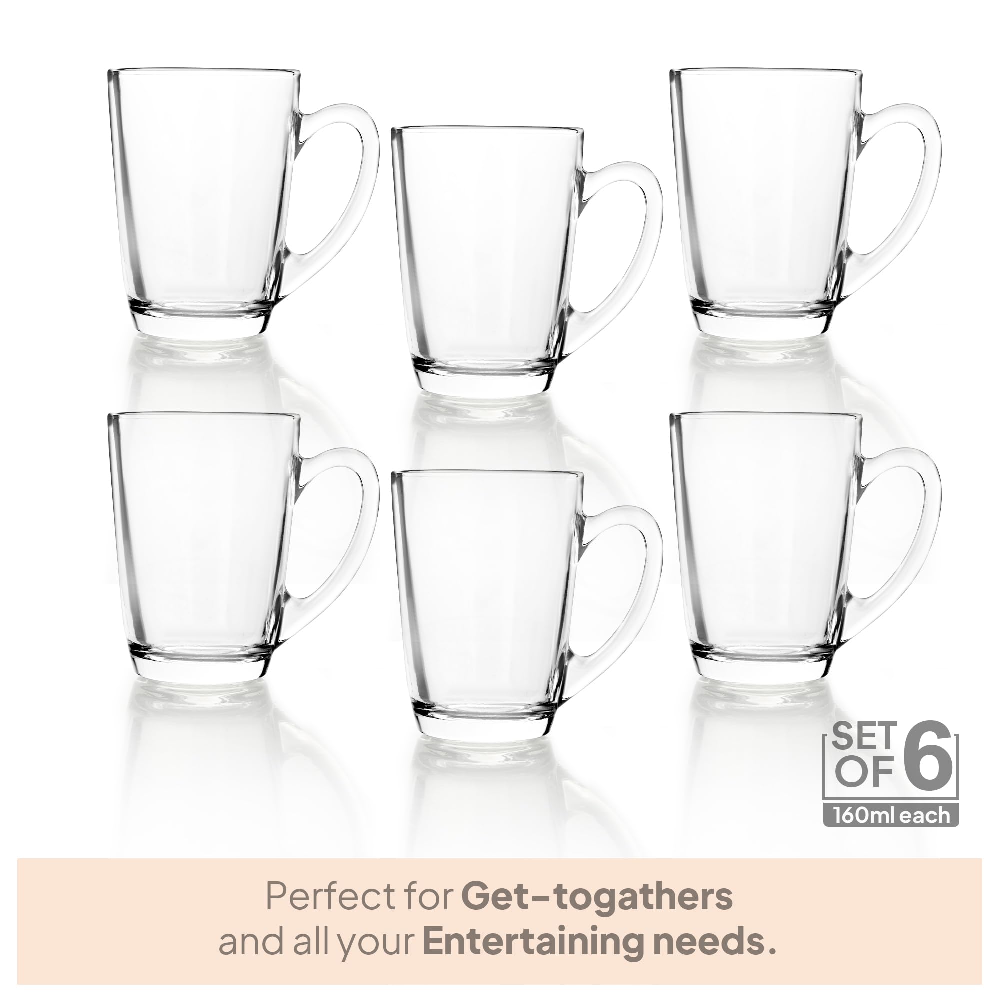 Cello Carolene TEA 5 PCS Gift SET (CAROLENE JUG 500 ML + 4 TEA MUGS)