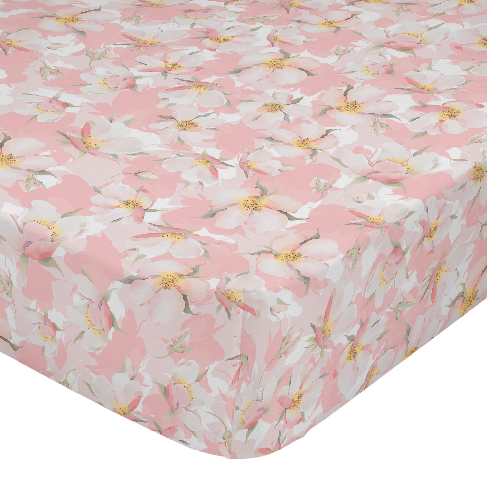 Drap housse Spring Blossom Bajera 105x200x32 cm pour lit une place