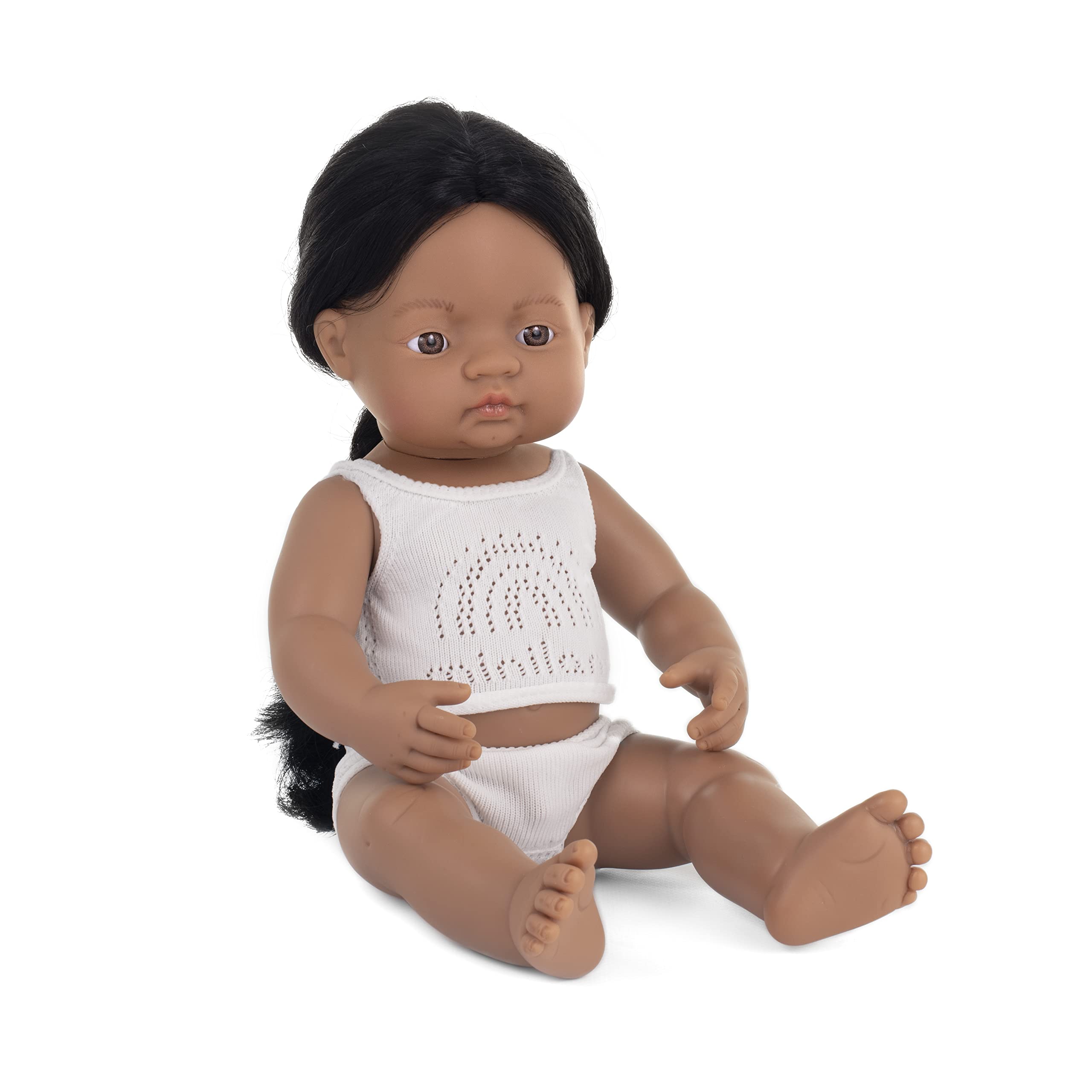 Miniland Doll 15'' Native American Boy (Box) - Made in Spain, Anatomically Correct, Quality, Inclusion