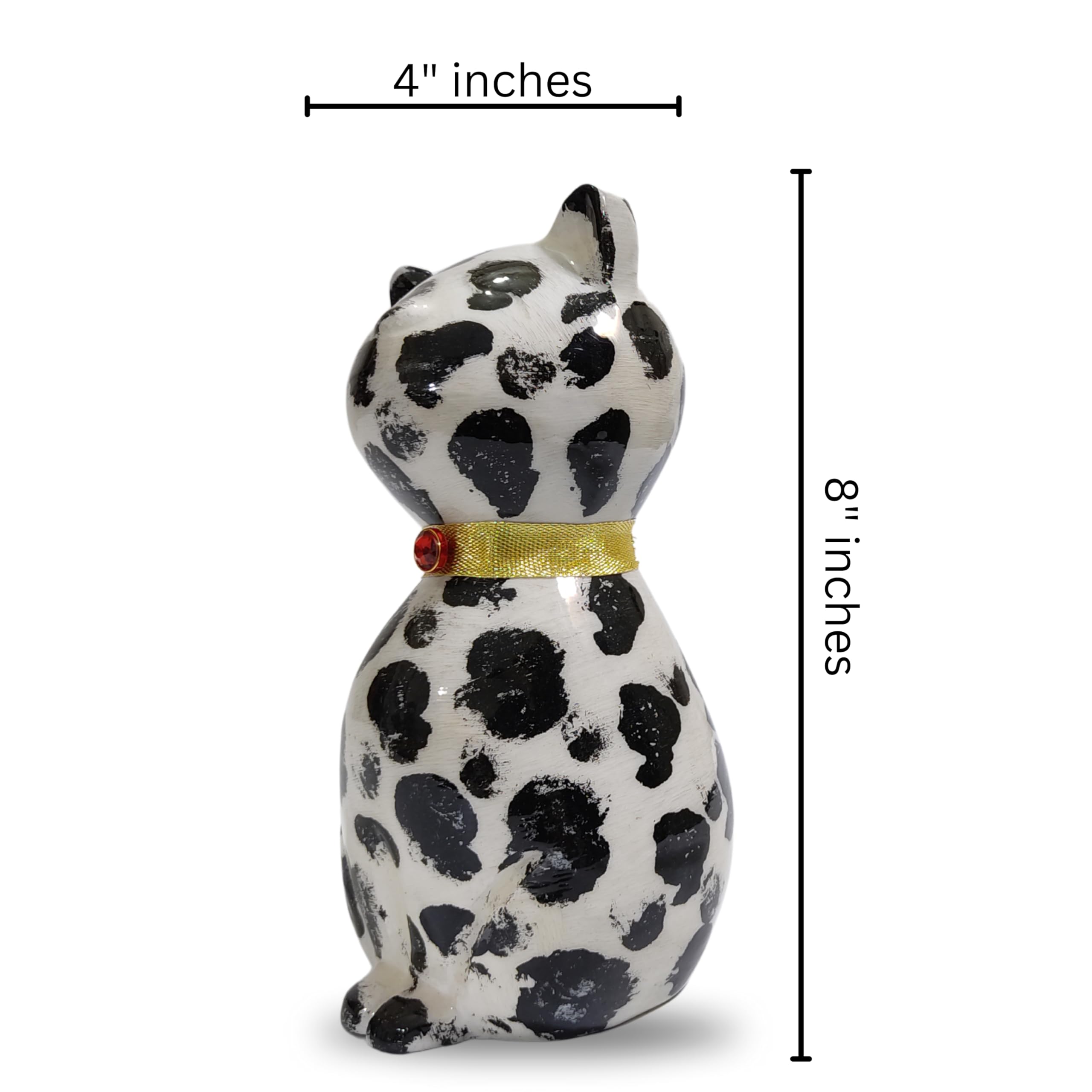 Beautiful Cat Memorial Keepsake - Black & Purple Finish Urn, 42 Cubic Inch Capacity