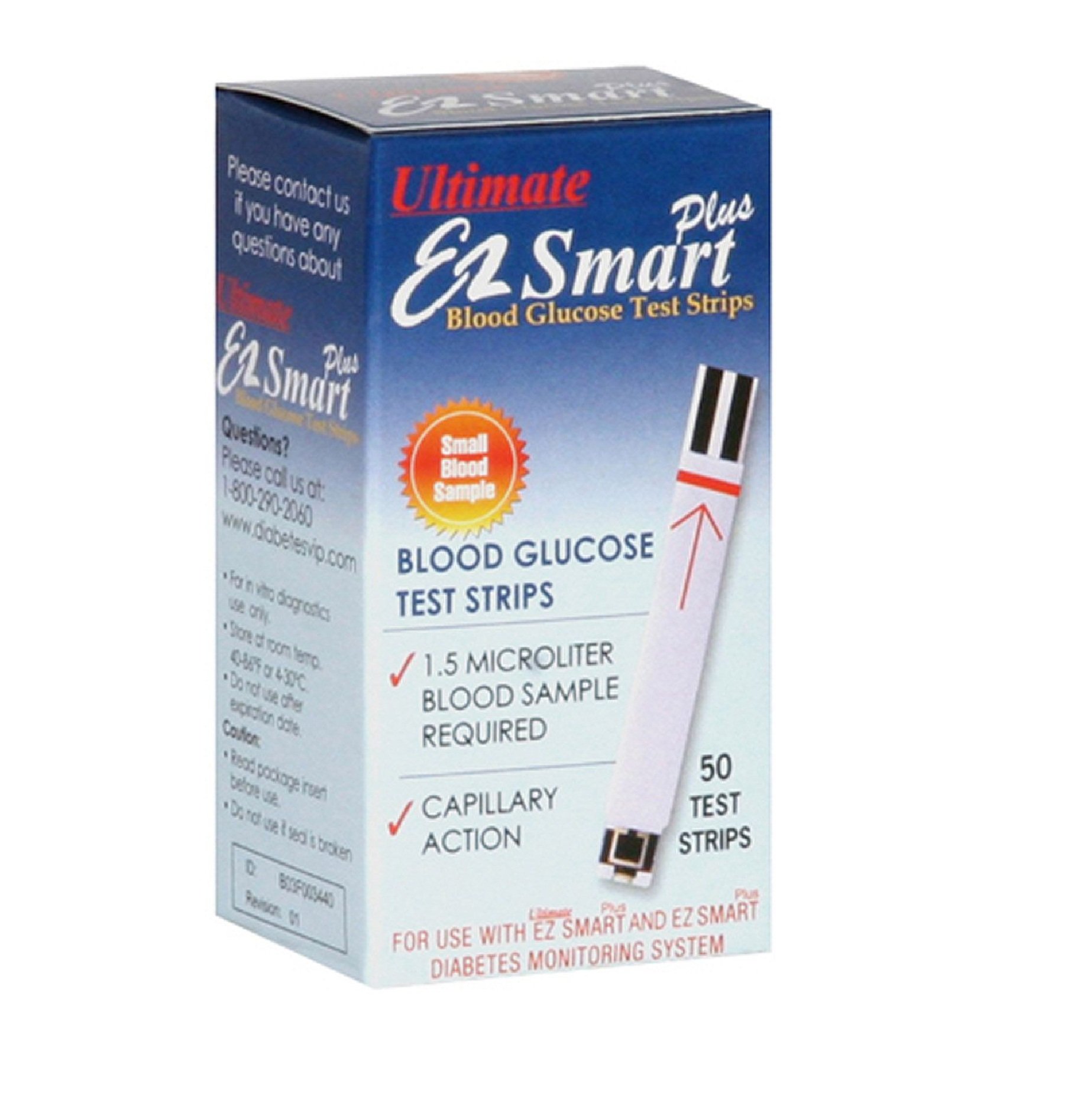 Ultimate EZ Smart Plus Test Strips - 50 ct.