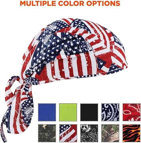 Miniatura 5 de Ergodyne Chill Its 6615 - Bandana de alto rendimiento Do Rag - Banda para el sudor de tela de rizo