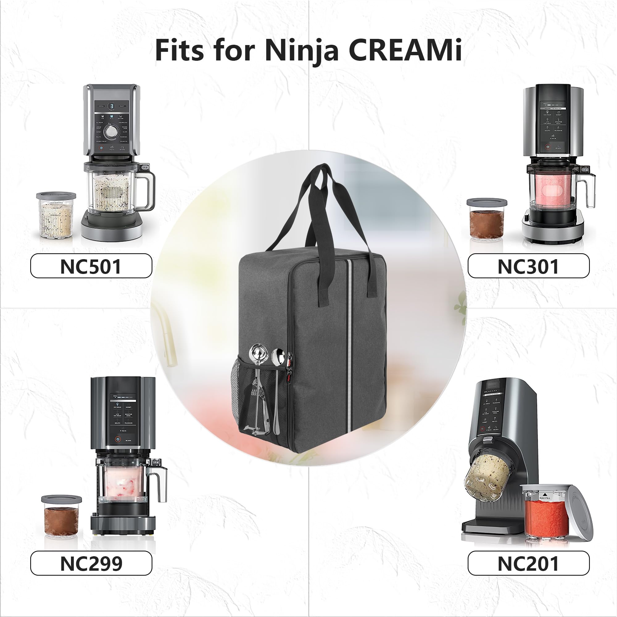 Torba do przechowywania Ninja Creami, wodoodporna torba do przechowywania z uchwytem
