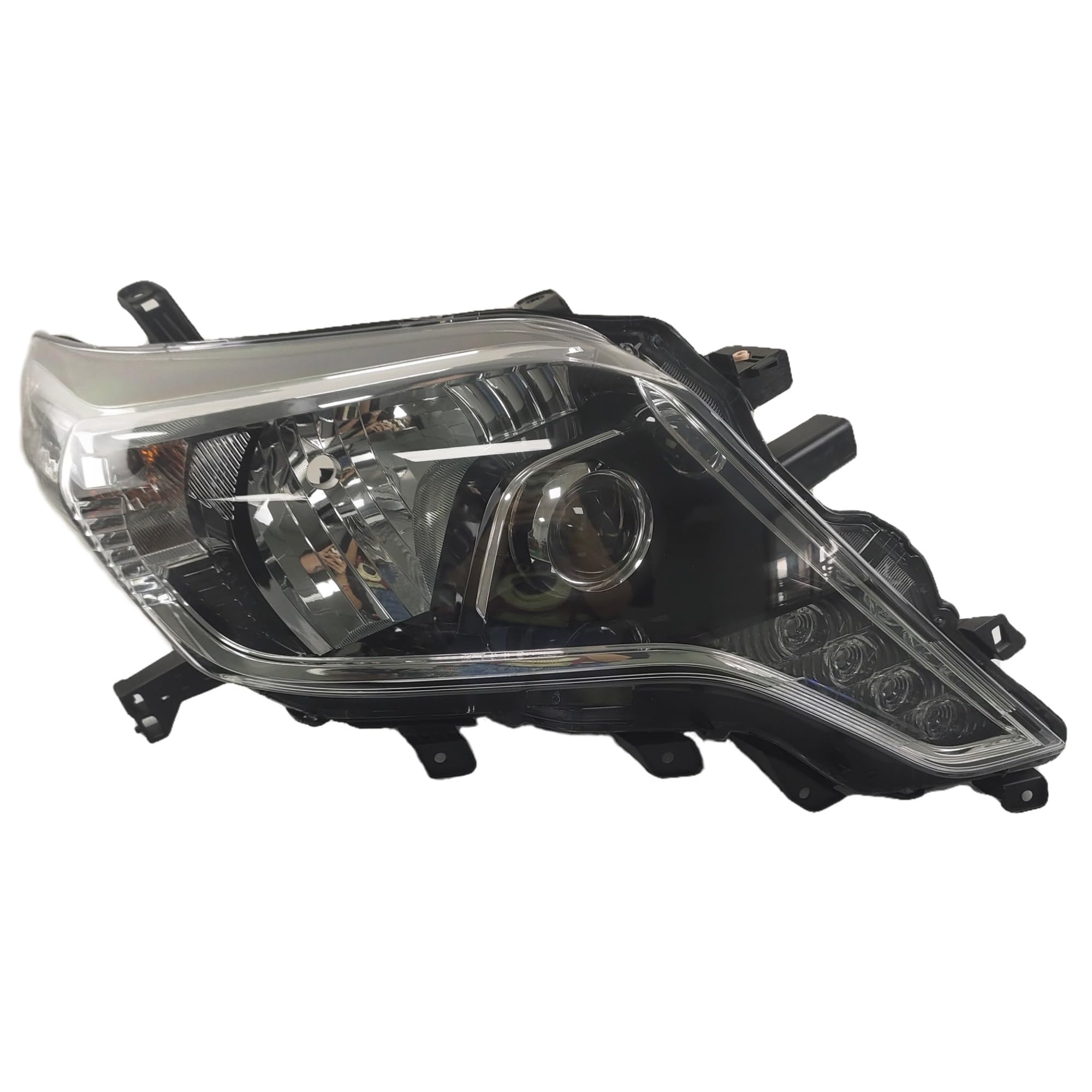 Akcesoria samochodowe lampa LED 2012-2015 kompatybilna z Toyota Prado 3000 4000 reflektor montaż reflektora systemy oświetlenia samochodowego(Right with module)