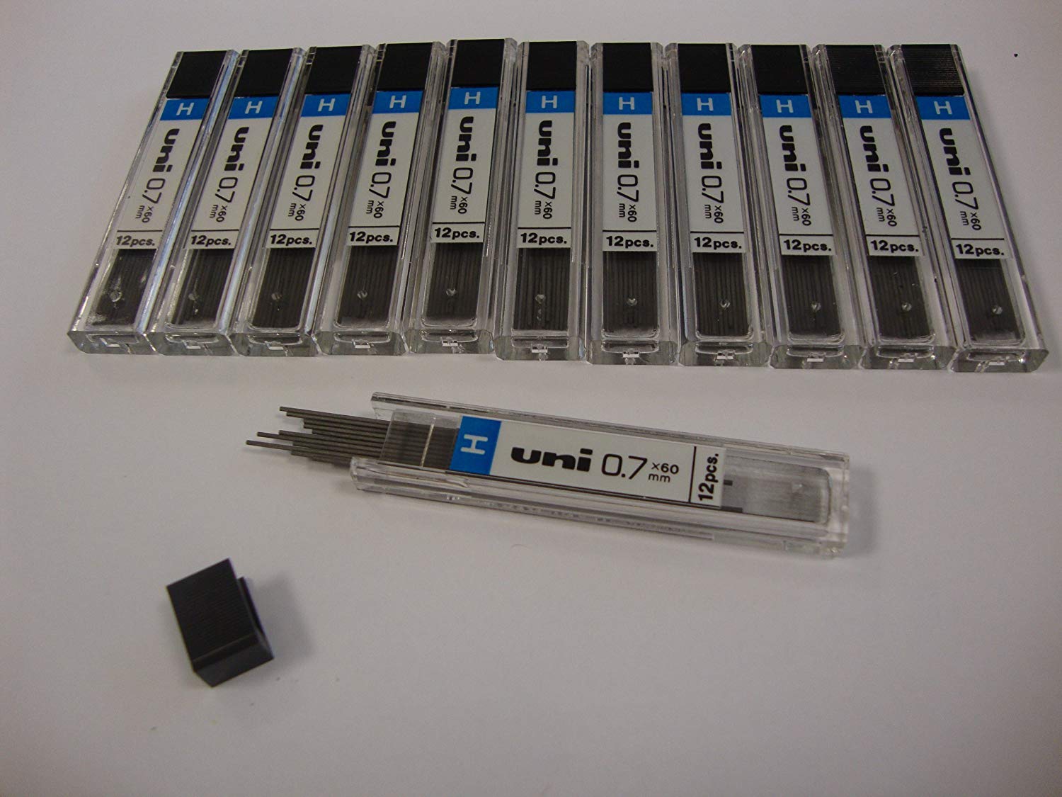 Uni-Ball recharge mines 0,7 mm H 12 tubes de 12 mines Mène (144)