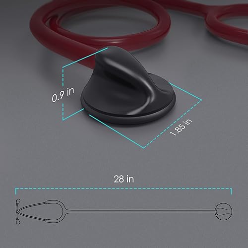 Miniatura 6 de Estetoscopios ligeros para enfermeras, médicos y estudiantes de la escuela de enfermería, monitor de latidos cardíacos de una sola cabeza para uso